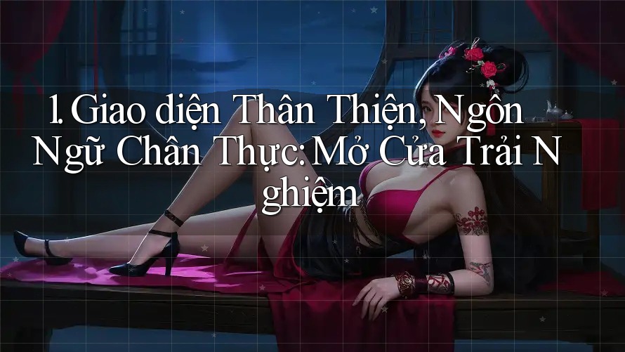1. Giao diện Thân Thiện, Ngôn Ngữ Chân Thực: Mở Cửa Trải Nghiệm