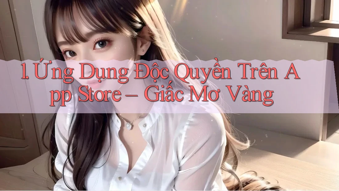 1. Ứng Dụng Độc Quyền Trên App Store – Giấc Mơ Vàng