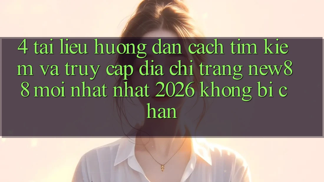 4. Tài liệu hướng dẫn Cách Tìm Kiếm và Truy Cập Địa chỉ trang New88 Mới nhất Nhất 2026 Không Bị Chặn 4. Tài liệu hướng dẫn Cách Tìm Kiếm và Truy Cập Địa chỉ trang New88 Mới nhất Nhất 2026 Không Bị Chặn