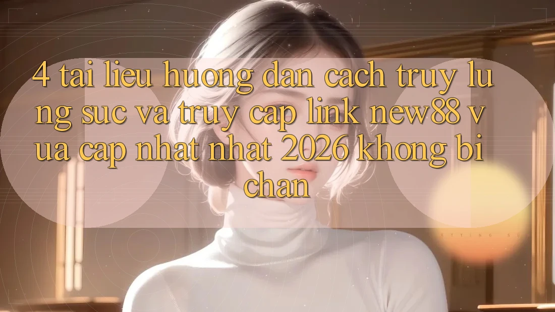 4. Tài liệu hướng dẫn Cách Truy lùng sục và Truy Cập Link New88 Vừa cập nhật Nhất 2026 Không Bị Chặn