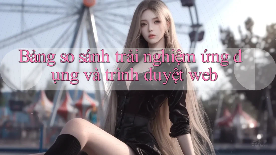 Bảng so sánh trải nghiệm ứng dụng và trình duyệt web