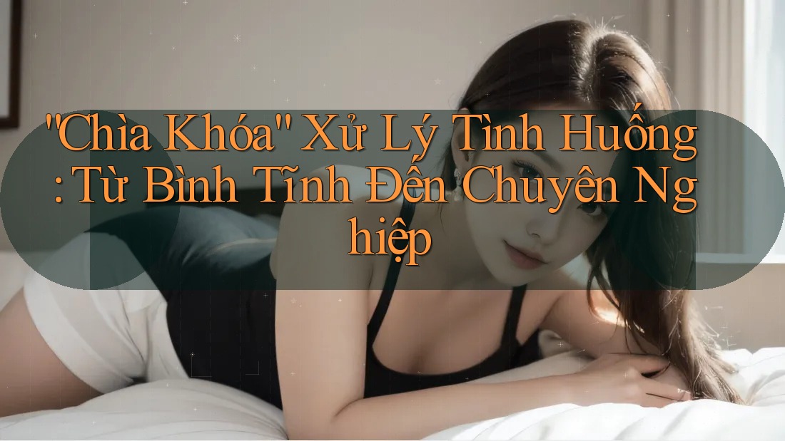 “Chìa Khóa” Xử Lý Tình Huống: Từ Bình Tĩnh Đến Chuyên Nghiệp