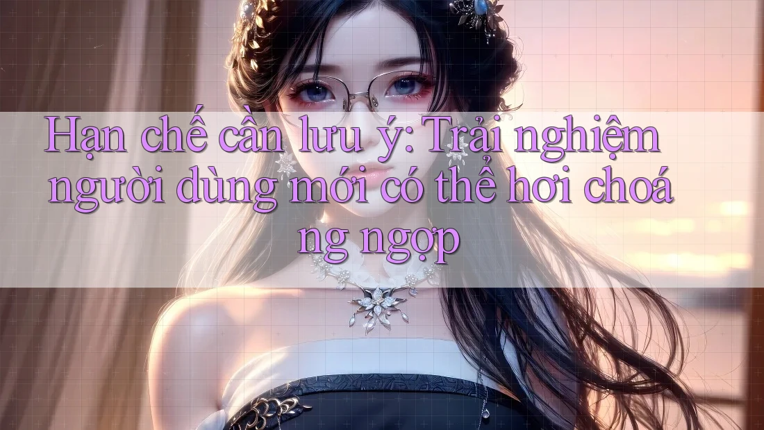 Hạn chế cần lưu ý: Trải nghiệm người dùng mới có thể hơi choáng ngợp