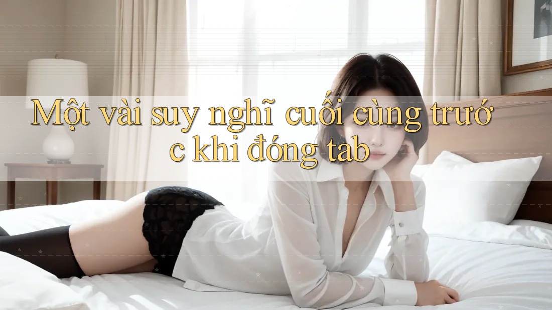 Một vài suy nghĩ cuối cùng trước khi đóng tab