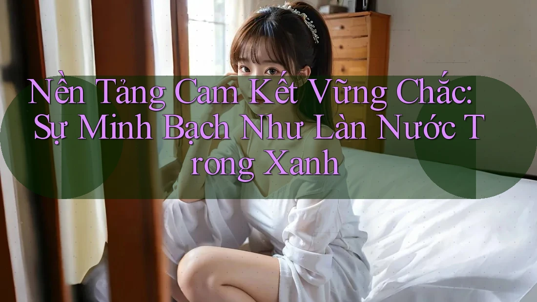 Nền Tảng Cam Kết Vững Chắc: Sự Minh Bạch Như Làn Nước Trong Xanh