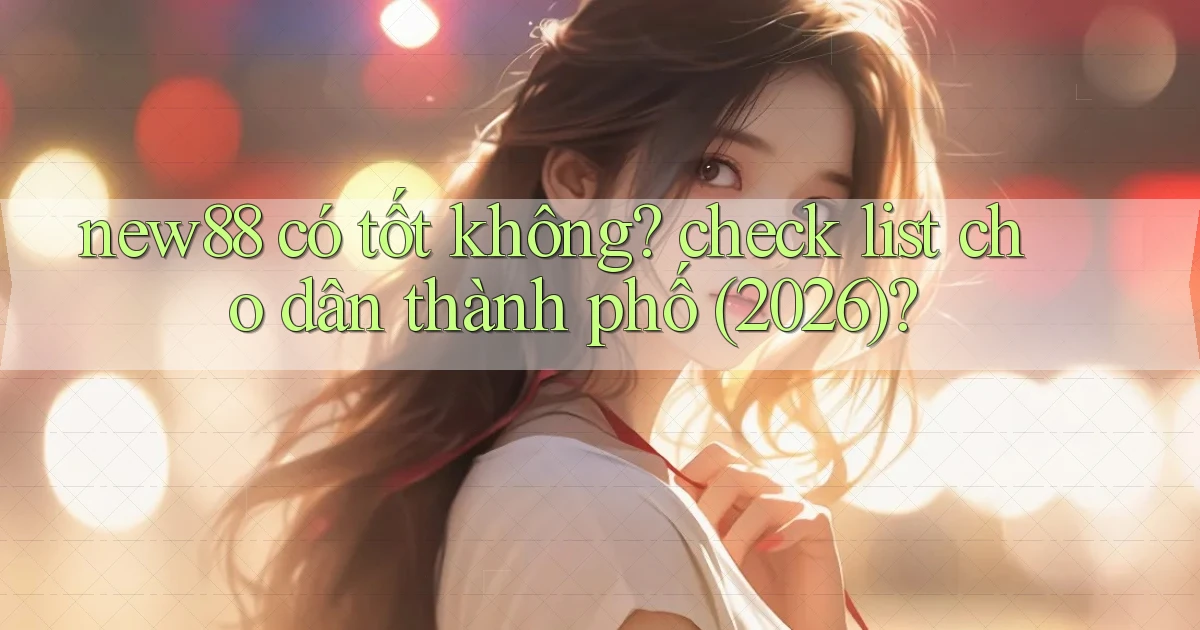 new88 có tốt không check list cho dân thành phố (2026)