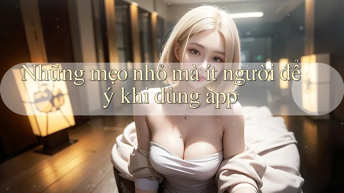 Những mẹo nhỏ mà ít người để ý khi dùng app