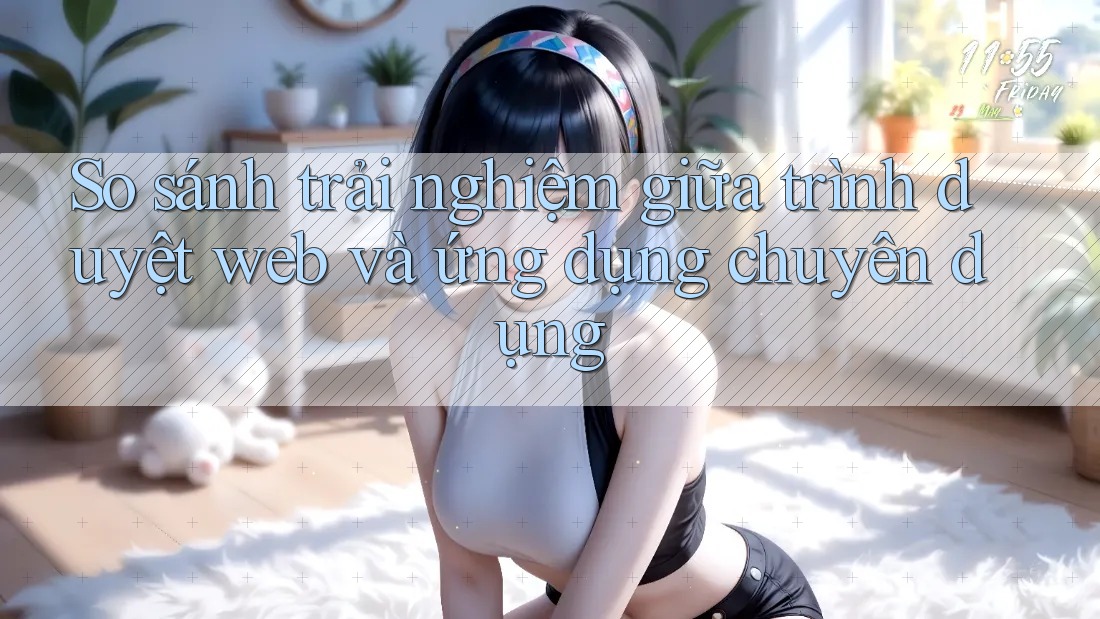 So sánh trải nghiệm giữa trình duyệt web và ứng dụng chuyên dụng