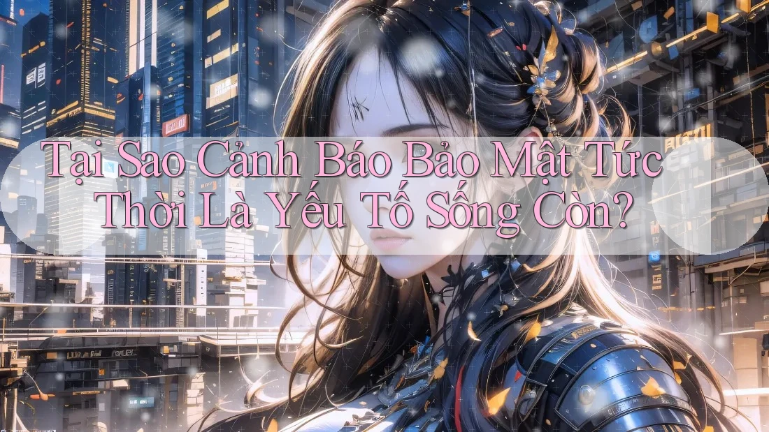 Tại Sao Cảnh Báo Bảo Mật Tức Thời Là Yếu Tố Sống Còn?
