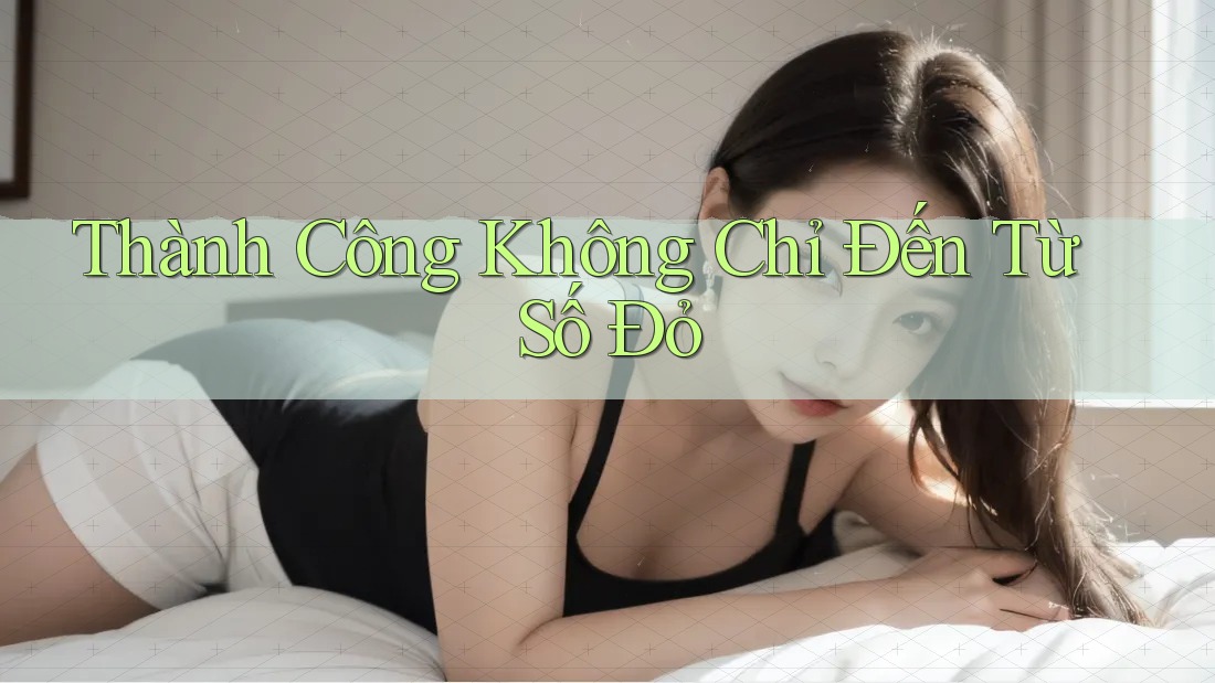 Thành Công Không Chỉ Đến Từ Số Đỏ Thành Công Không Chỉ Đến Từ Số Đỏ